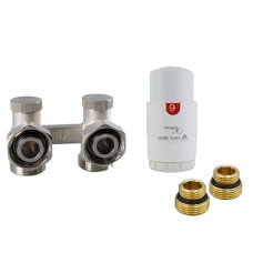 Комплект термостатичний 50mm Vario Term TWINS правий, матовий чорний, (TSGS0224CFK/P)