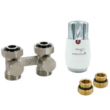 Комплект Vario Term, Standard тип V, Prestige, прямий, білий/хром, PRNYGS0201C/FP (with nipples)